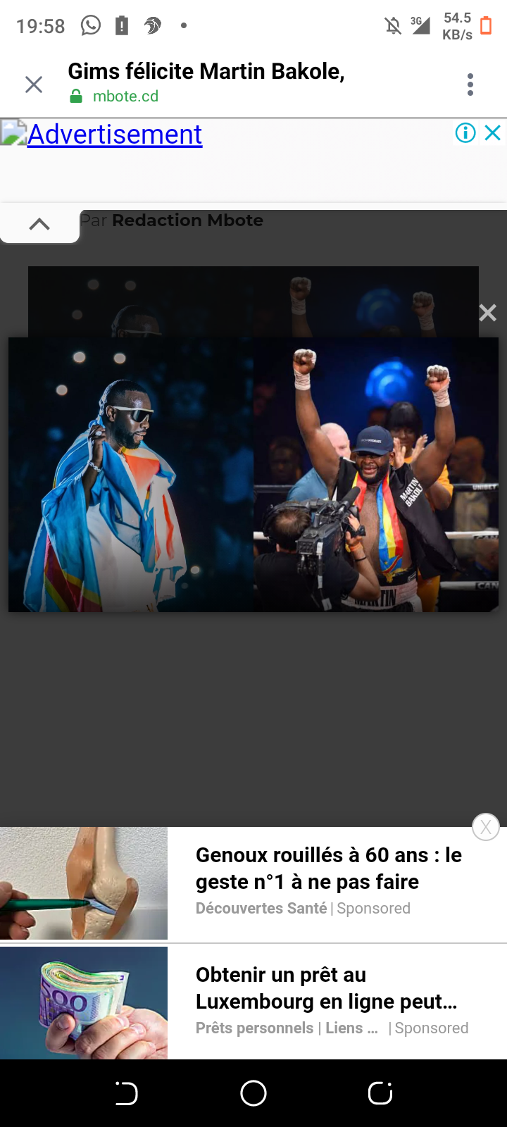 Gims félicite Martin Bakole, nouveau numéro 1 des poids lourds Wba.